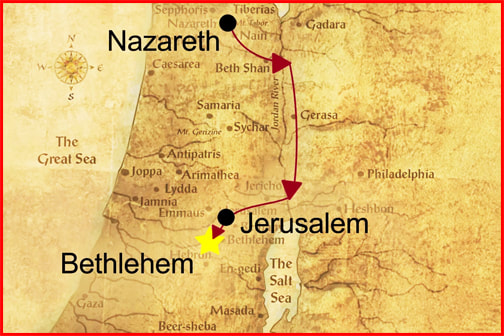 Bible Map Of Bethlehem